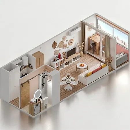 Apartamento Vue Dégagée à 300m Môle Wi-fi Clim - Ménage, Linge Inclus Agde