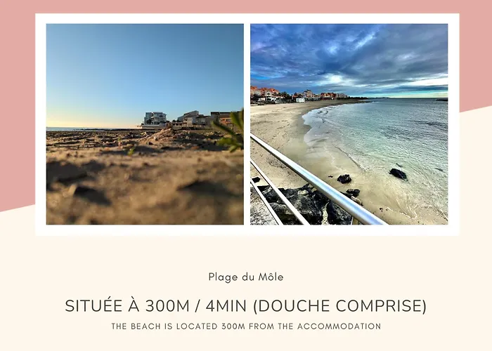 Vue Dégagée à 300m Môle Wi-fi Clim - Ménage, Linge Inclus *